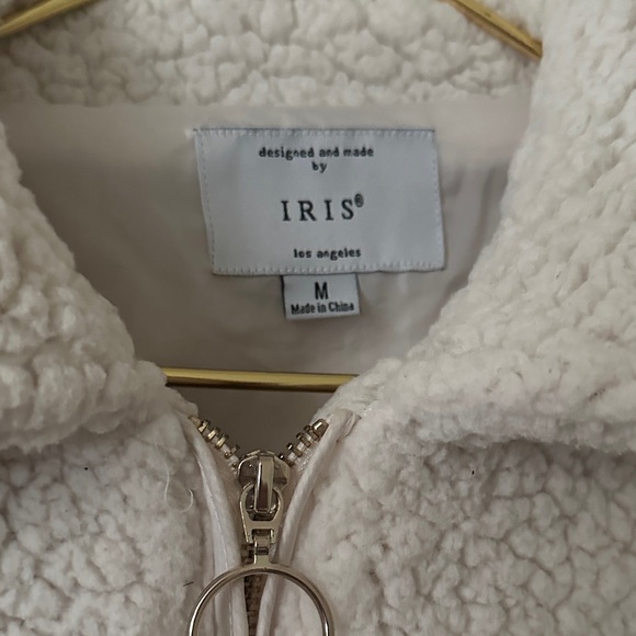 Iris Cream Teddy Jacket - Picture 2 of 4